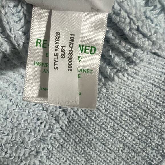 J. Crew Light Blue Cropped patch-pocket beach cardigan sweater - Picture 10 of 11